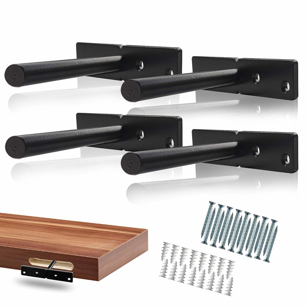 5mm Thickness Steel Q235 Ladder Style Ceiling Mounted Floating Shelf Brackets
