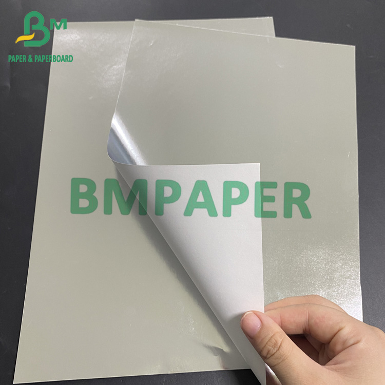 70g Metallized Beer Label Paper Aluminum Coated 1 Side White Back