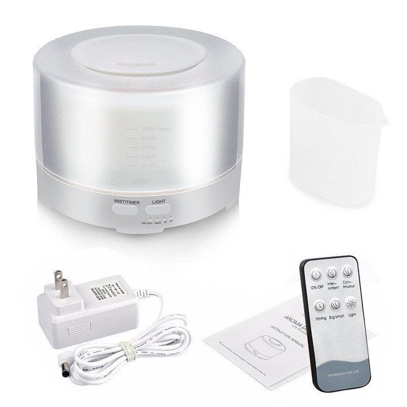 Ultrasonic Waterless Auto Off 500ml Plastic Aroma Diffuser