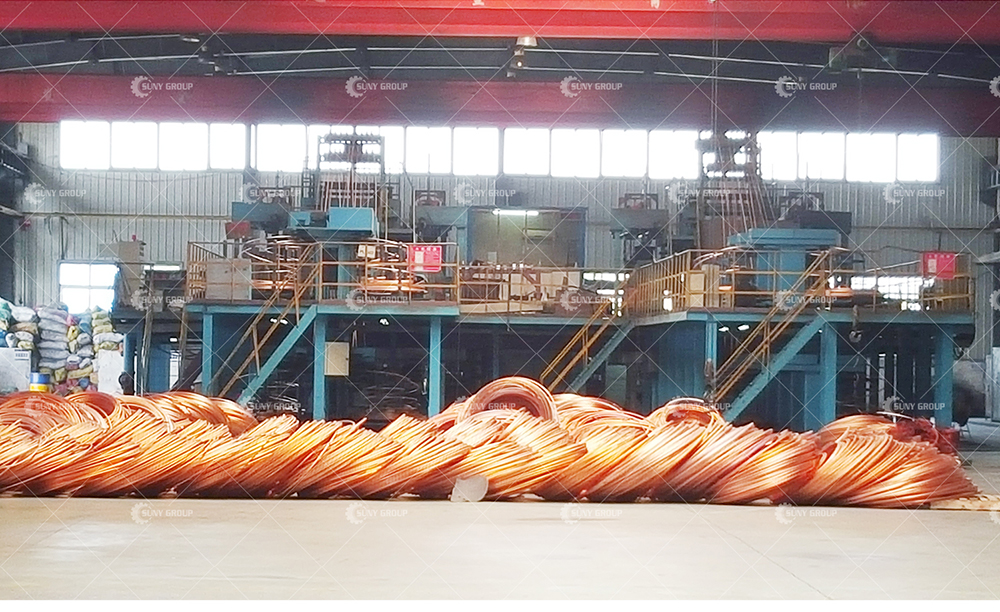 12000T/Year Cathe Copper Rod Upward Continuous Casting and Rolling Machine
