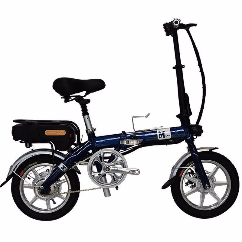 48V 250W Brushless Motor Mini Folding Electric Bike 14 Inch With Compass Rim