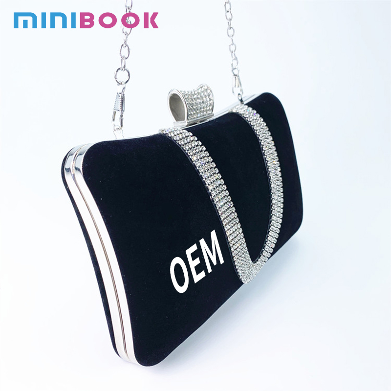 Daily Life Essential Trendy Luxury Lady Party Rhinestone Diamond Bling Hand Bags