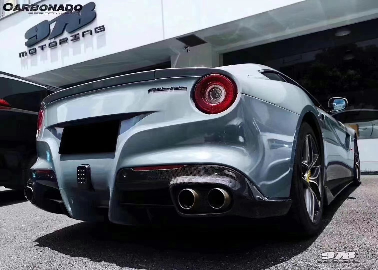 High Quality Carbon Fiber F12 Carbon Fiber Body Kit for ferrari F12 Upgrade DMC Style Front Shovel Rear Diffuser Spoiler