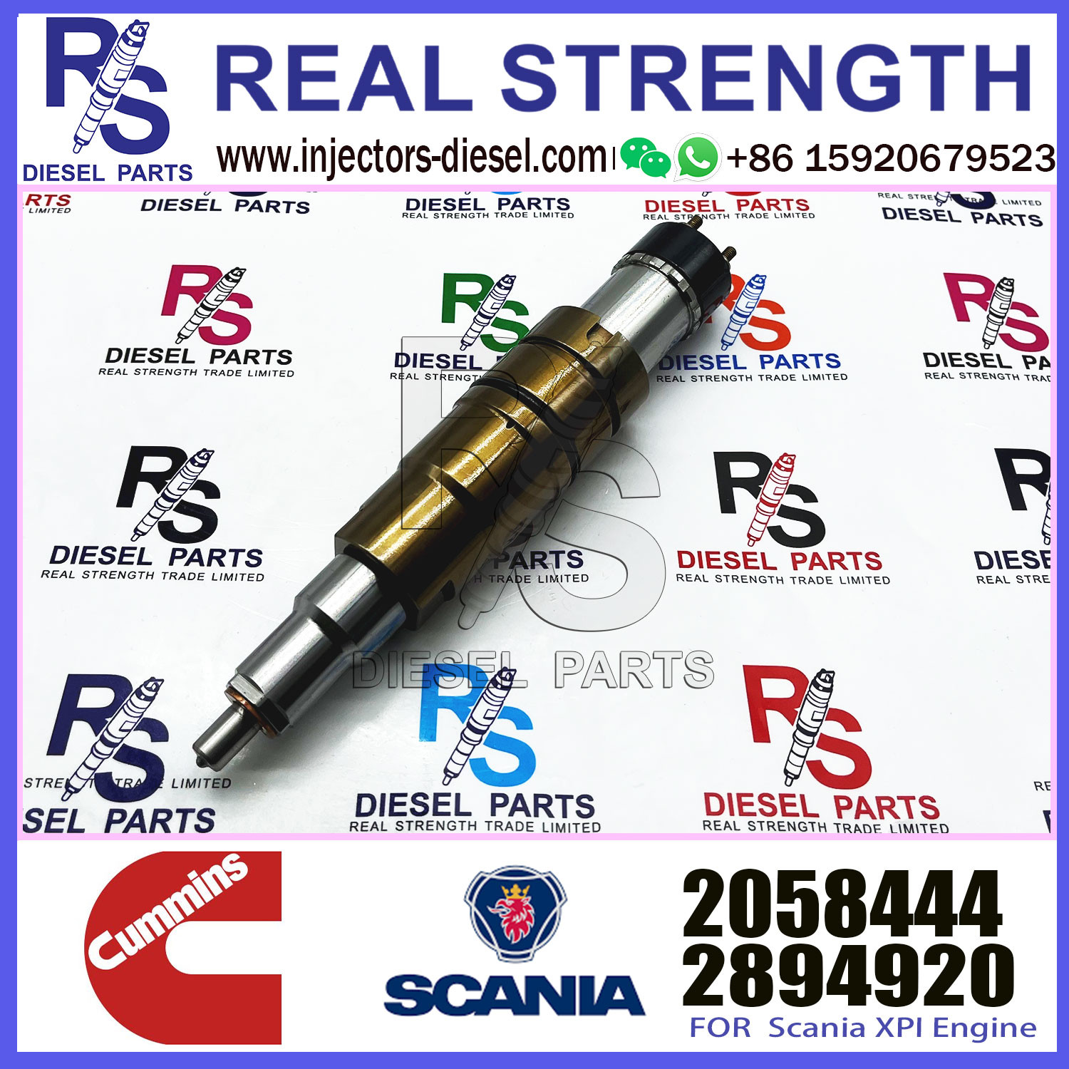 New fuel injector 1881565 common rail injector 1881565 for diesel fuel engine DC13 1933613 2057401 2058444 2419679
