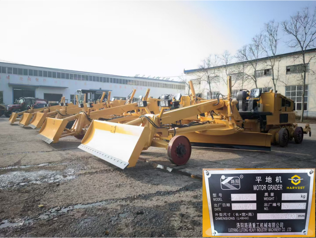 125kw Motor Grader PY165C 3660mm Blade with Cummins Engine Sale to Near Zambia