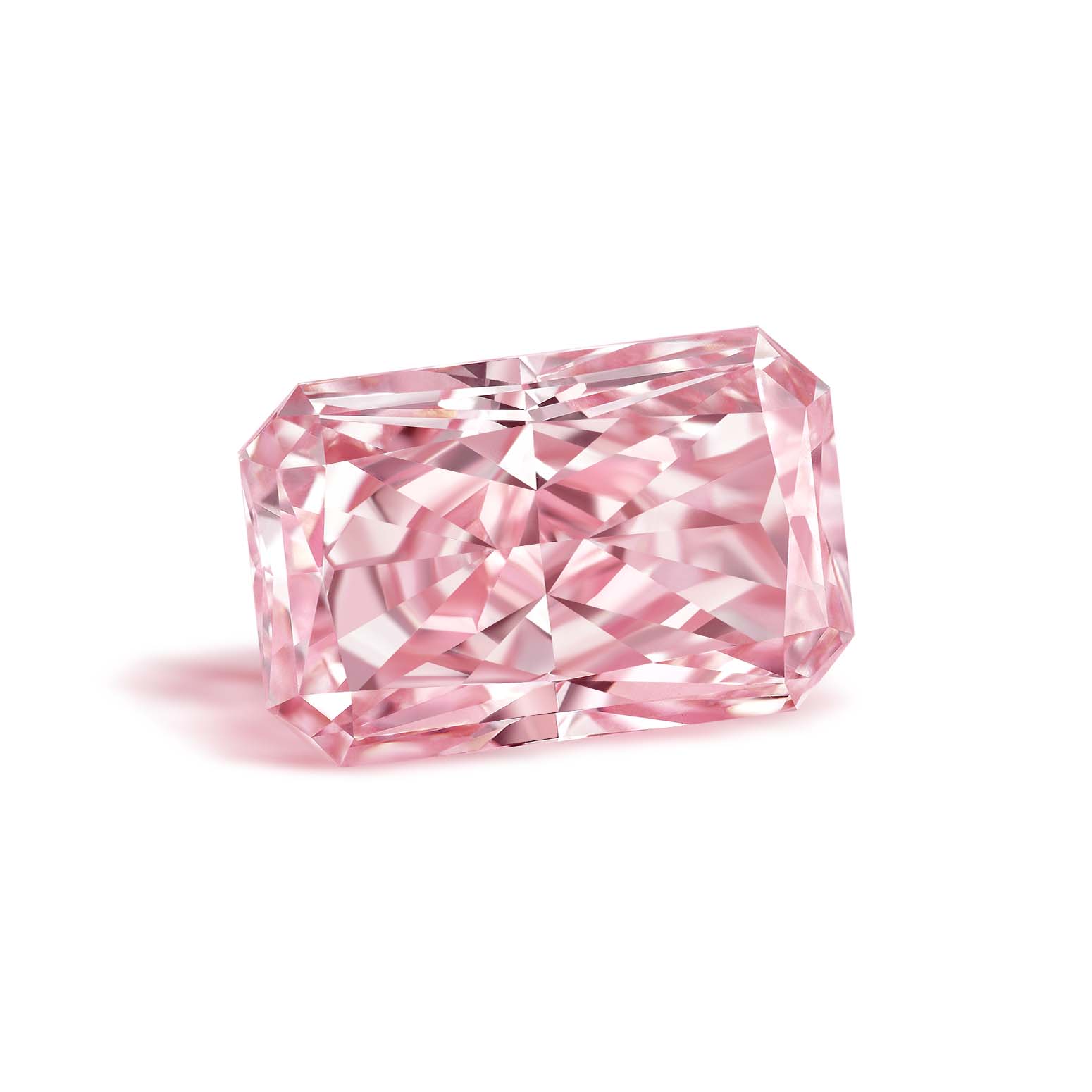 Sakura Pink Radiant Shape Lab Grown Diamonds Fancy Pink VVS-VS IGI Certified CVD Synthetic Diamonds