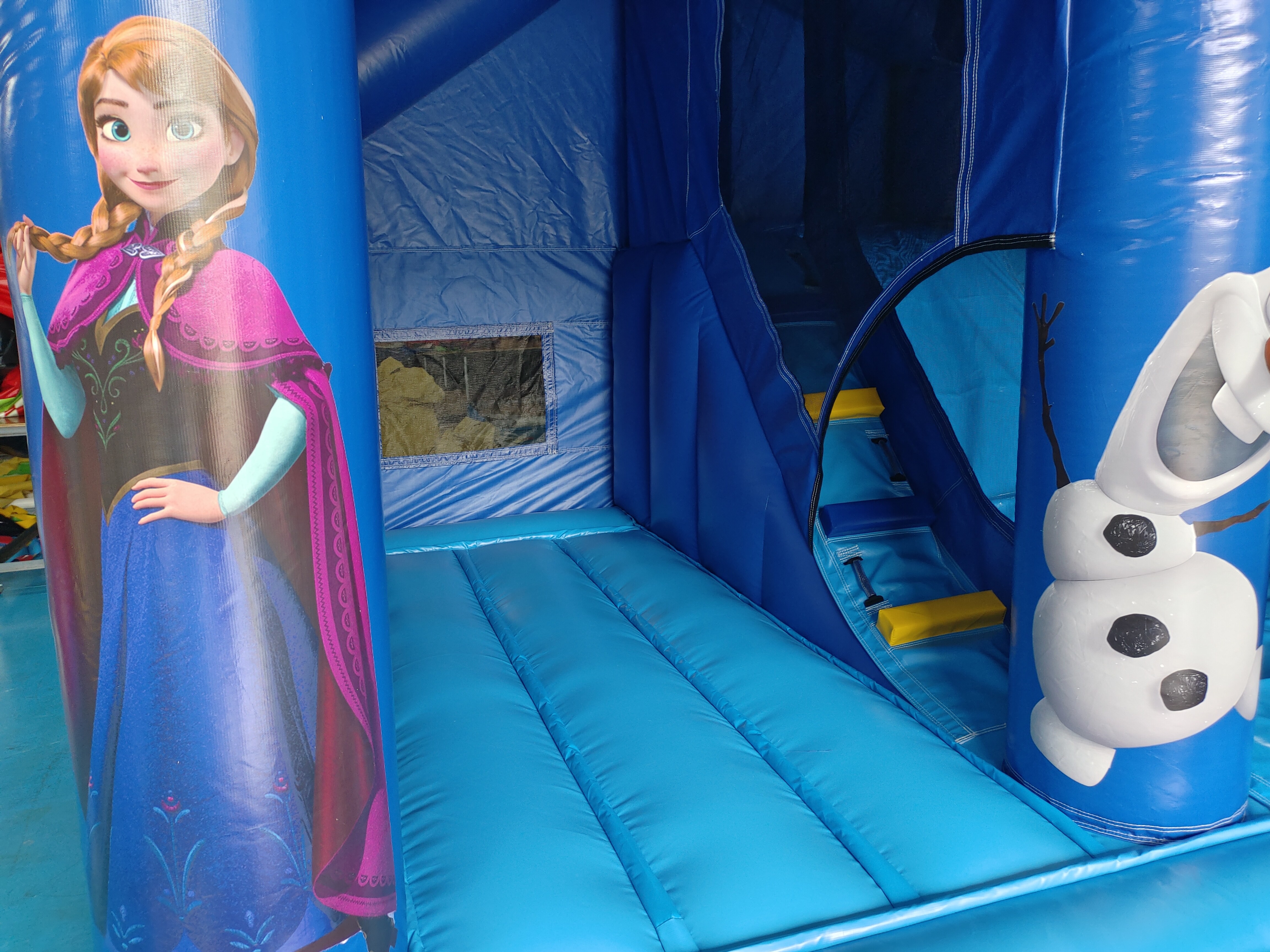 Hot Sale Commercial Inflatable Bounce House With Slides The Frozen Princess Cartoon Inflatable Combo For Kids