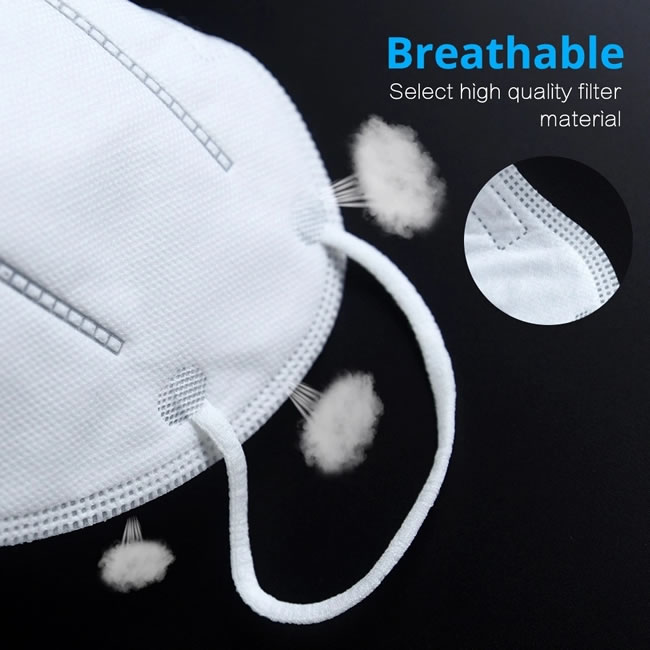 Non Toxic FFP2 Face Mask , FDA CE N95 Medical Mask With Low Breathing Resistance2