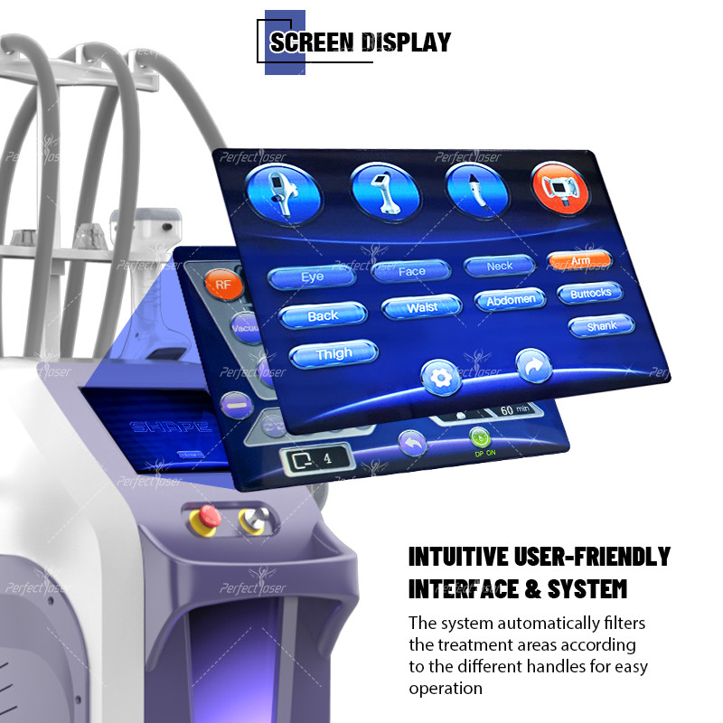 Salon Vertical Body Slimming Machine Cavitation RF Body Sculpting Machine