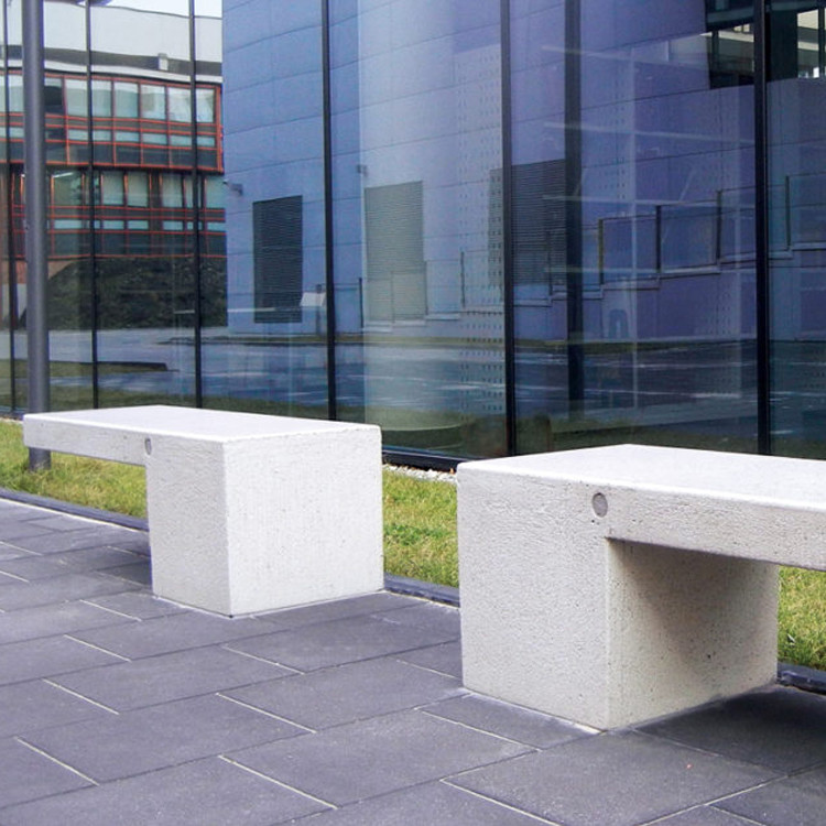 White Grey Modern Concrete Outdoor Dining Patio Table GRC Garden Table