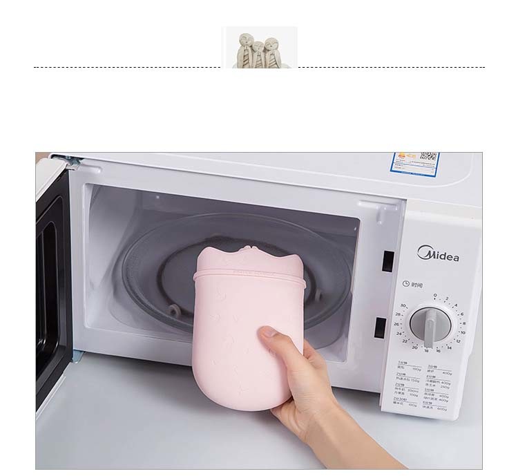 Leakproof Soft Touch Silicone Hot Water Bottle for Pain Relief in Waist Back Neck Shoulders Theopy