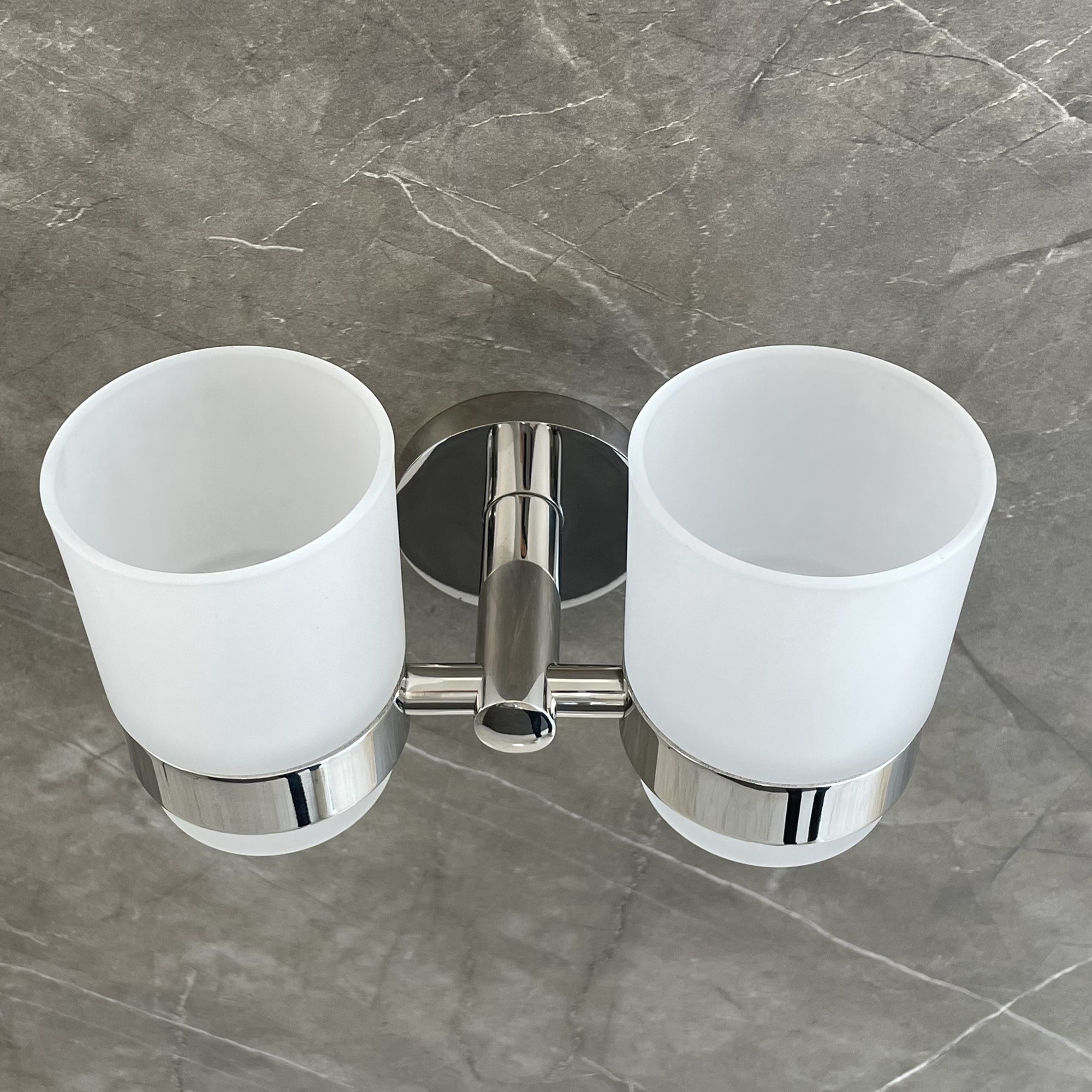 Luxury Polished Chrome Toothbrush Holder Sus304 Nickel Bathroom Toothbrush Holder