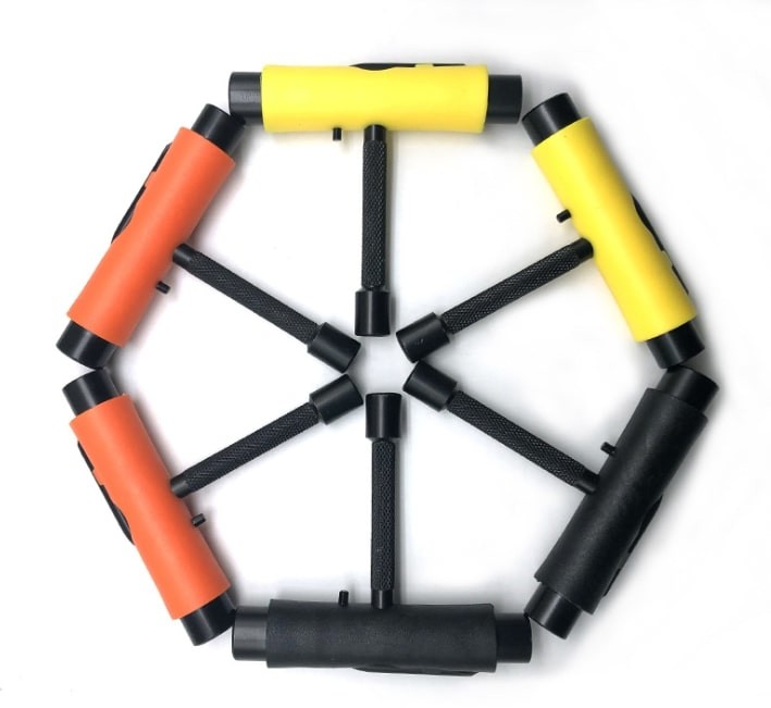 Black Skateboard Multi Tool Skateboard T Tools All In One Portable With Allen Key