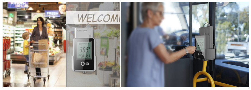 Alarm Voice AI Doorbell AI Face Recognition Thermometer