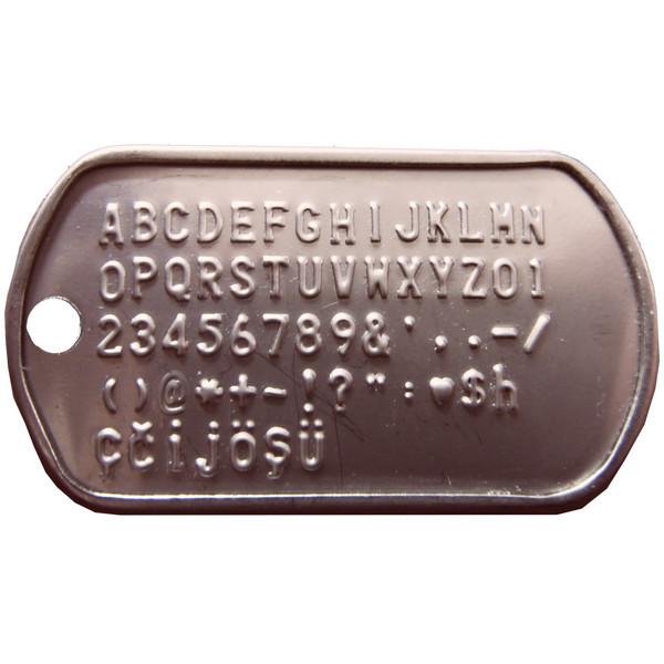 turkish Dog tag military tag embosser