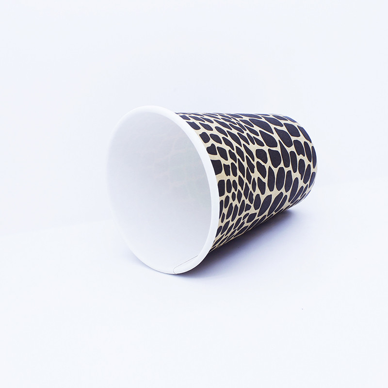 Single Wall 8 Oz Coffee Cups With Lids , Recycled Paper Takeaway Drink Cups