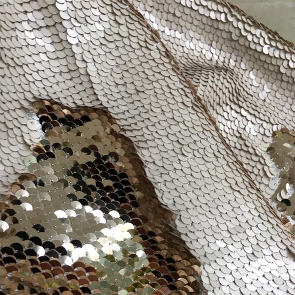 Nigeria Sequin Lace Fabric Cloth Sequin Party Light Gold Wall Dresses Cloths Sequin Fabric Embroidery Lace Coat Factory