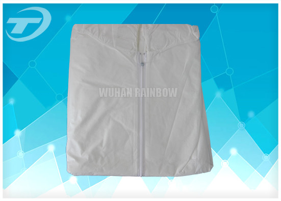 Durable Non Woven Fabric Blue Disposable Coveralls Chemical Resistant Coveralls
