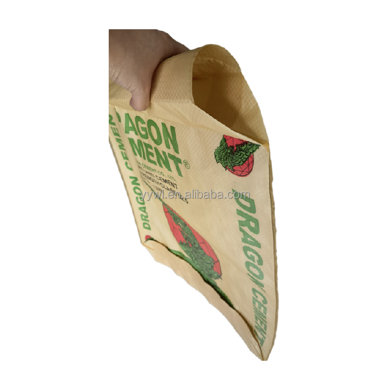 20kg 25kg Plastic PP Woven Block Bottom Valve Cement Bag PP Valve Square Bottom Valve Bag