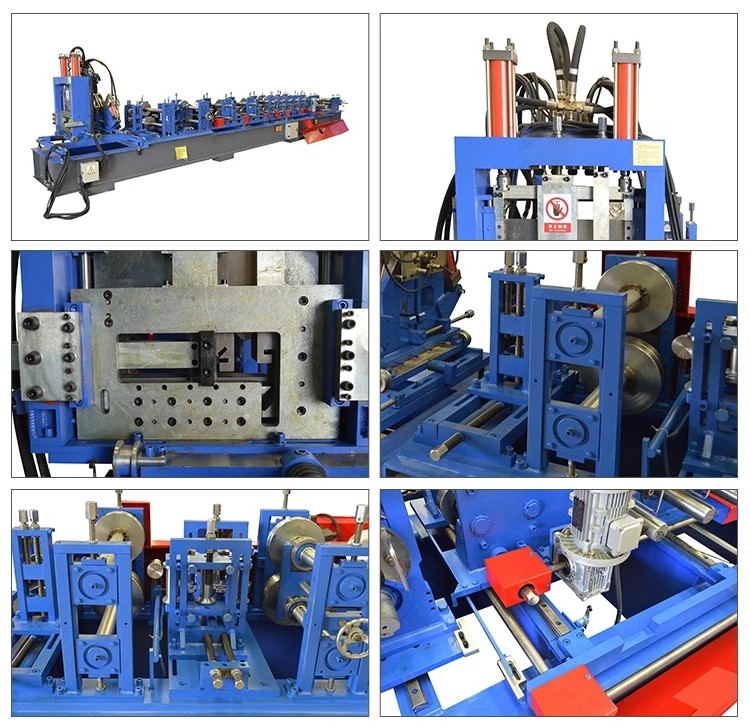 Easy Change CZ Steel Purlin Profile Making Cold Roll Forming Machine