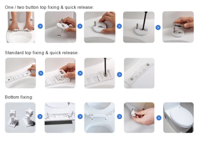 Soft Close V Shape Toilet Seat Cover For Modern Design And Easy Installation Bathroom