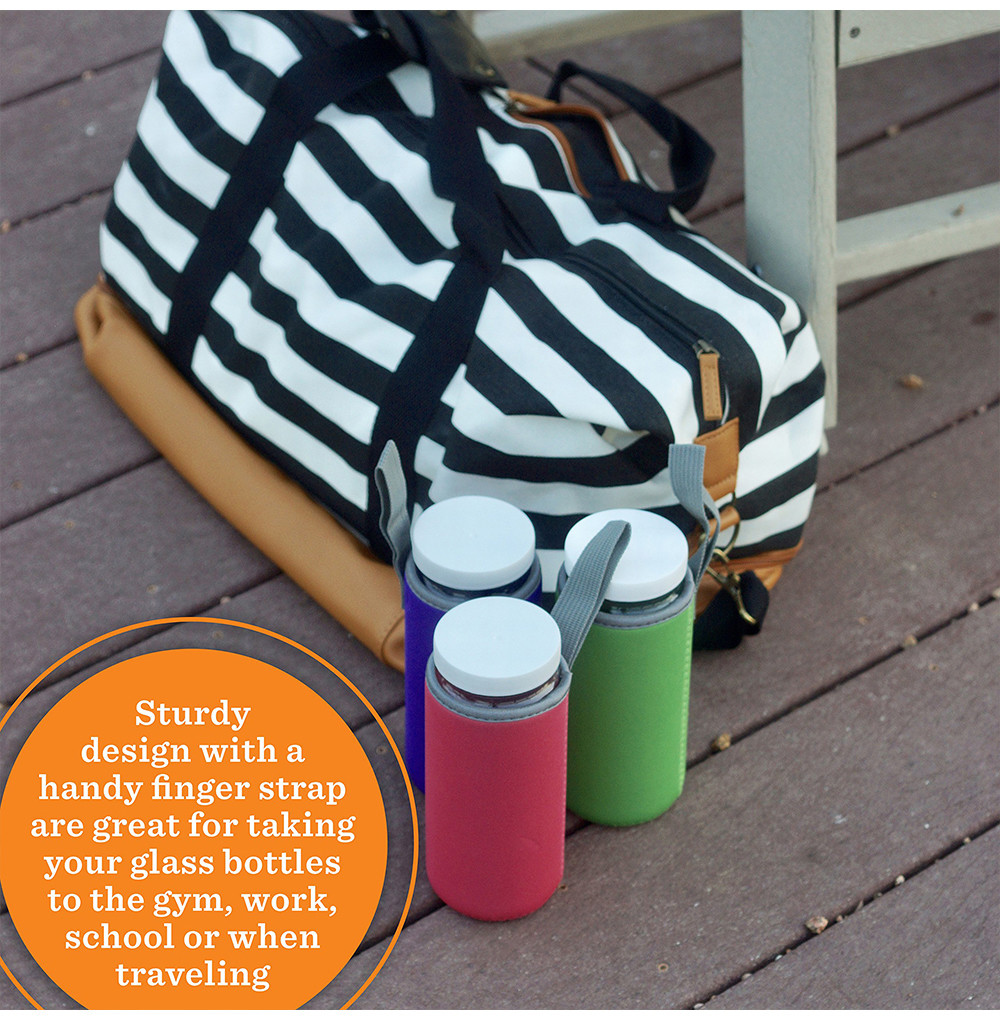 Vibrant Color 16 17 18 Oz Insulated Neoprene Bottle Sleeve