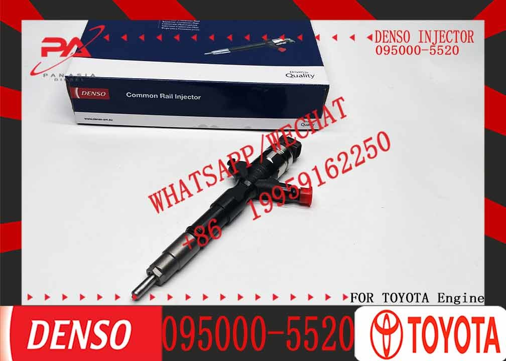 2KD New Diesel Common Rail Fuel Injector 095000-5520 Nozzle Injector 095000 5520 0950005520 for Toyota