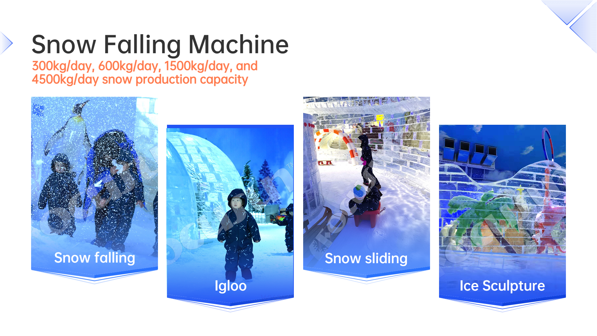 Create Stunning Snowy Landscapes with Focusun R404A Refrigerant Snow Making Equipment