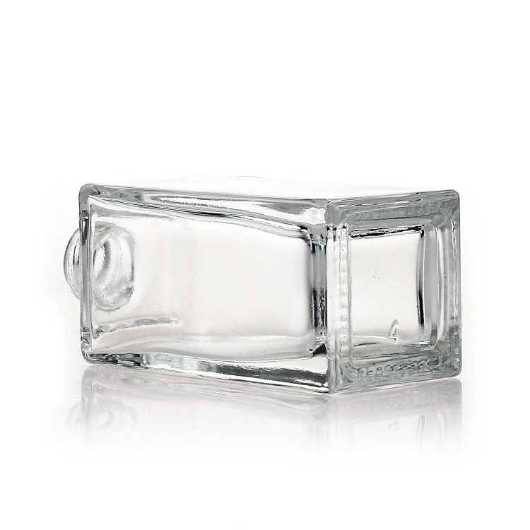Empty 35ml Square Cosmetic Glass Bottle Frosted Makeup Liquid Foundation Pump Bottle