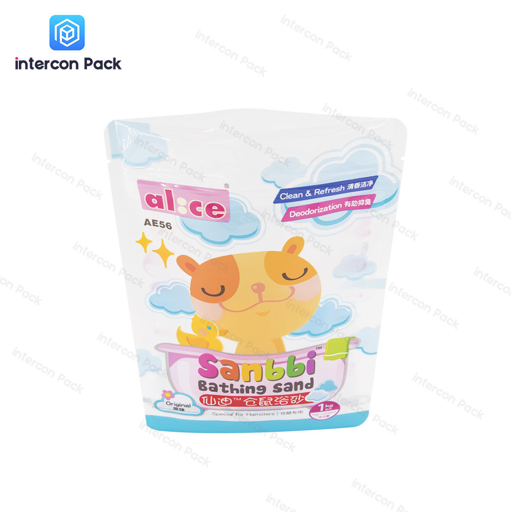 Gravure Printing Plastic Packaging Bag Zipper Stand Up Customized Size
