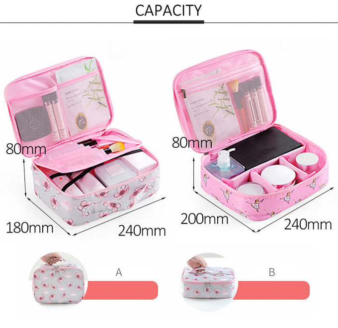 Portable Biodegradable Large Travel Toiletry Cosmetic Bag