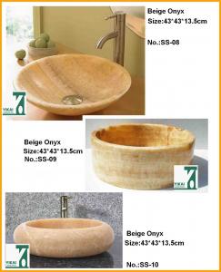 China Bathroom Vanity Granite Marble Sink Round Bowl Pedestal Basin on sale