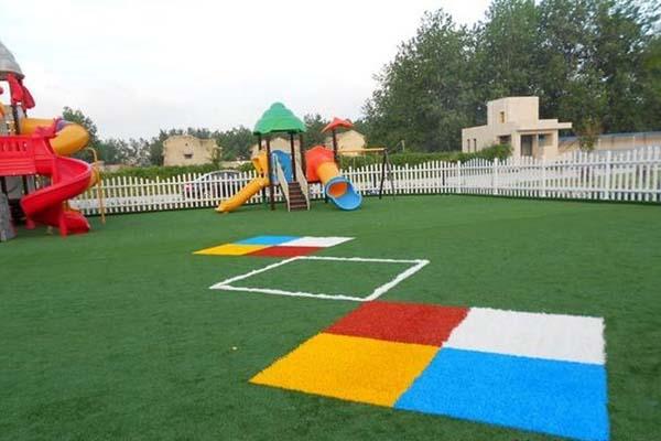 Children Play Ground Laying Synthetic Turf Ground Cover Soft Non Toxic