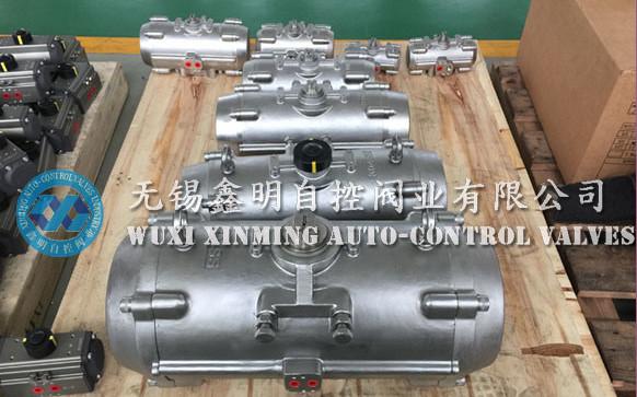 316 / 304 stainless steel rack pinion quarter-turn pneumatic rotary actuators