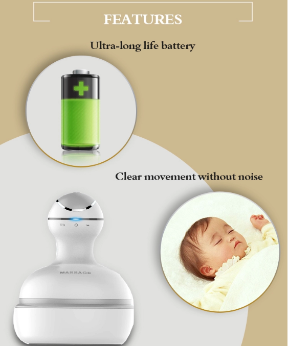 Hot Sale Professional Portable handheld scalp head massager electric vibrator to relieve fatigue of head