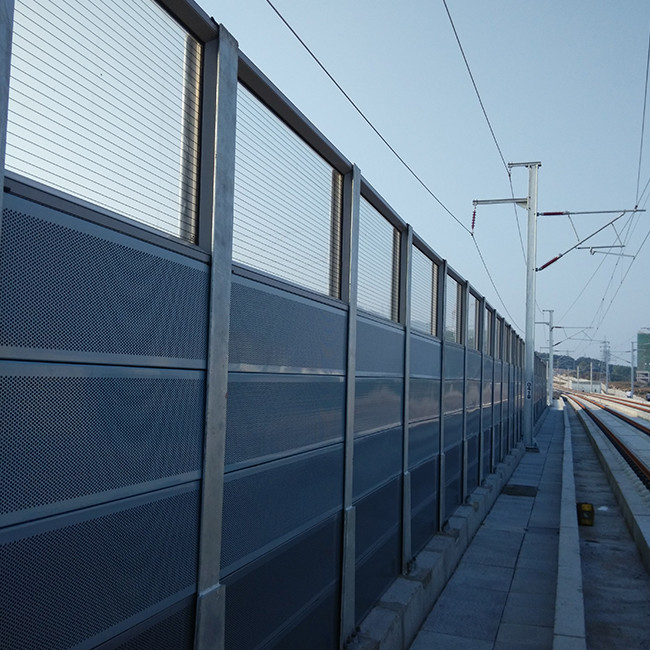 4x8ft 92% Highway Transparent Sound Barrier Fence Noise Barrier For Road