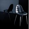 Buy cheap Fiberglass Diana Arm Chair , Leather Dining Chairs With Chrome Plated Legs from wholesalers