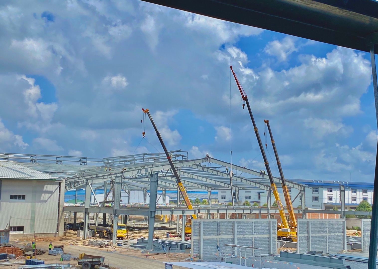 Prebuilt Architecture Fabrication DIN Prefabricated Warehouse Steel Structure