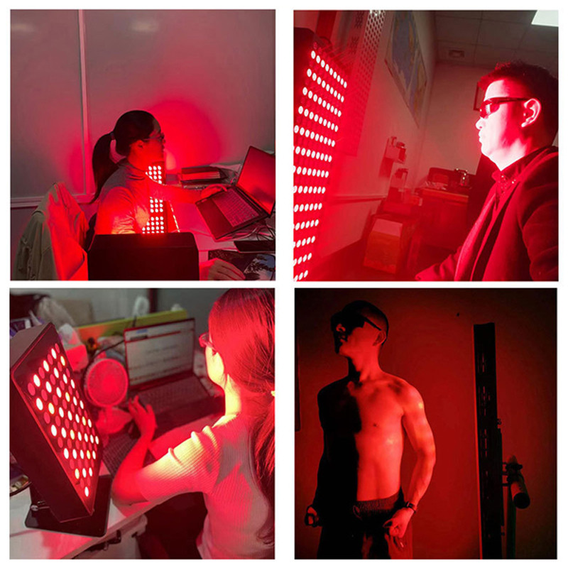 Red light therapy Device, 660nm red light and 850nm infrared LED light therapy, with timer and remote control
