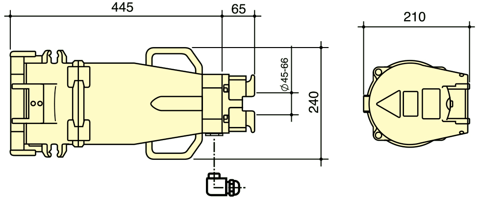 PowerSyntax High Current Industrial Connector 5P 250A IP67 415V Heavy Duty
