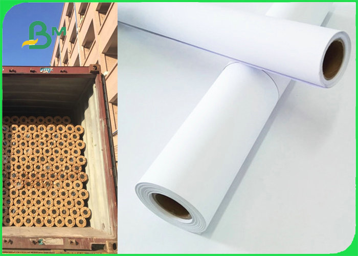 24inch 36inch Plotter Paper For Garments Industry Wide Format Printer High Whiteness