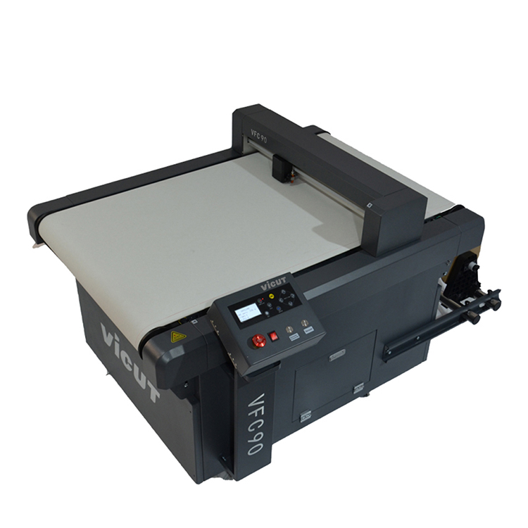 Method of Fixmedia DTF Film Cutter VFC90 Digital Flatbed Cutter Roll Auto Feed Cutter