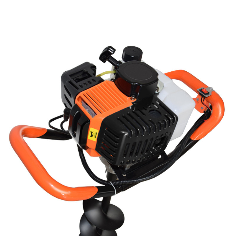 Gasoline Earth Auger 51.7cc Gardening Worker Use Tool For Post Hole