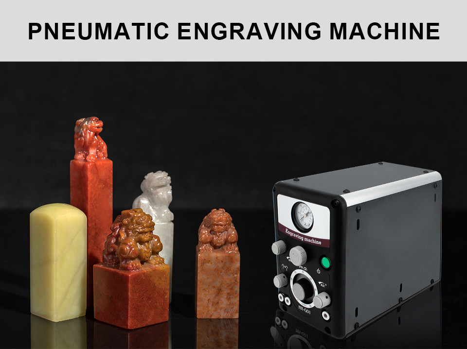 220V 50HZ Jewelry Engraving Machine Double Headed Pneumatic Jewelry Engraver