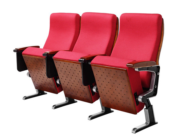 Gravity Return Mechanism Aluminum Arm Folding Theater Seats