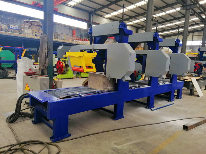Horizontal Band Resaw Industrial Sawmill Equipment With Multiple Heads
