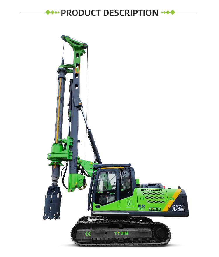 Piling Work Guaranteed KR150C Powerful Hydraulic Piling Rig with Cummins QSM11 Engine and 21 t or above Excavator Size