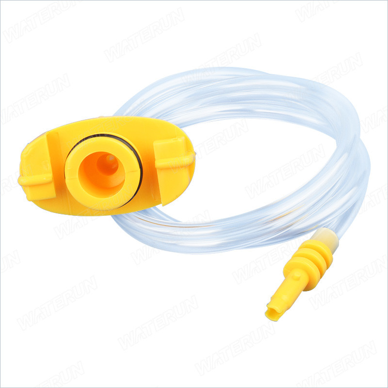 TE Yellow Syringe Barrel Adapters Multi Function Wear Resistant