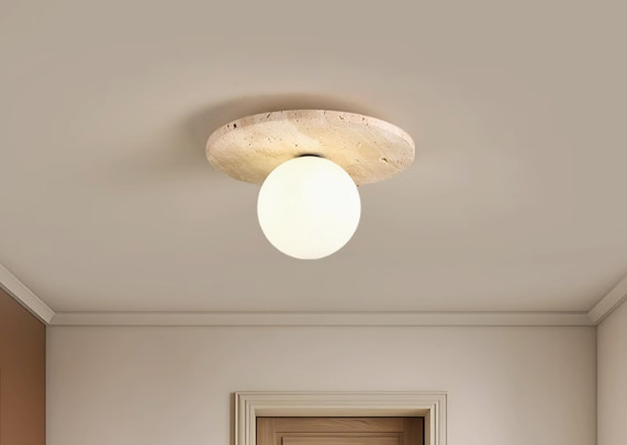 Natural marble Nordic villa corridor ceiling lamp designer homestay art creative personality corridor lamp