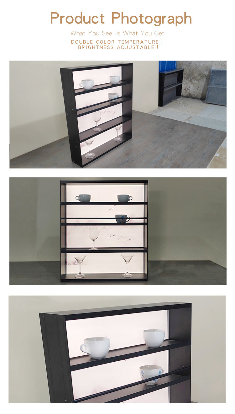 Light Panel Display Racks Aluminum Display Shelf